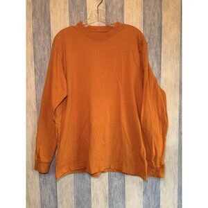 The Territory Ahead Orange Medium Long Sleeve Pullover T shirt Cotton Outdoors